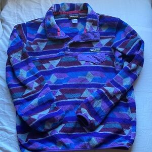 Patagonia Purple and Blue Synchilla Fleece